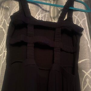 New black strap dress